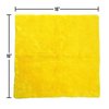 Proje Premium Car Care Plush Yellow Microfiber Towel 6-Pack - 400GSM Detailing Towel YELLPRO